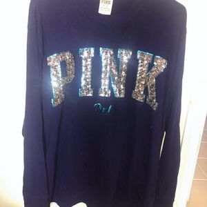 Long sleeve Victoria’s Secret pink tee